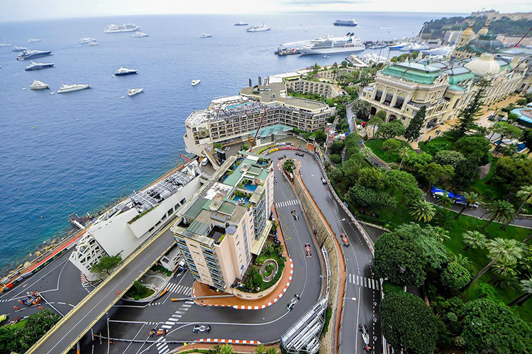 Đường đua nổi tiếng Monte Carlo trong mùa giải đua xe f1